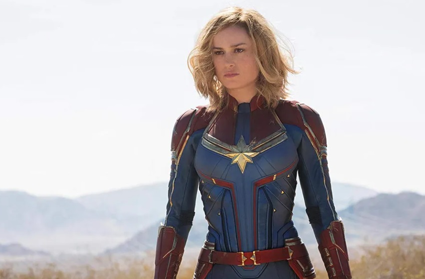 Brie Larson, a Capitã Marvel.