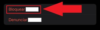 Desça a tela até encontrar a opção "Bloquear contato"