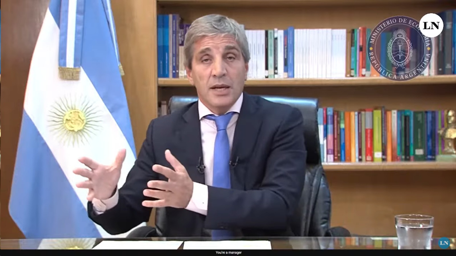 Ministro da Economia da Argentina, Luis Caputo, anuncia medidas