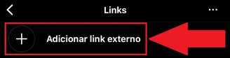 É possível adicionar qualquer tipo de link