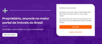 Crie um perfil no Zap Imóveis a partir de um endereço de e-mail e uma senha. (Zap Imóveis/Reprodução)