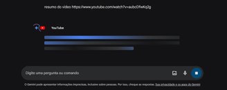É preciso esperar até que a Inteligência Artificial faça o resumo do vídeo