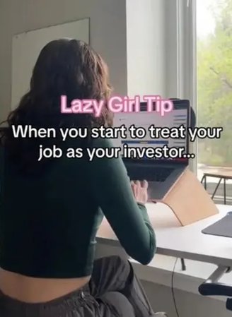 Lazy Girl Job faz referência a jovens que querem um emprego confortável