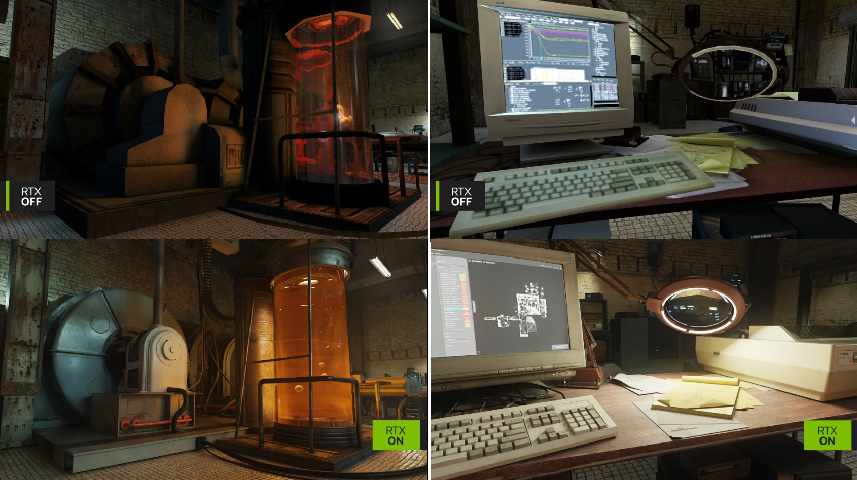 Half-Life 2 em comparação com a versão original e a com o mod RTX