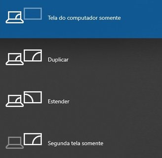 É preciso escolher uma das opções de conexão para a sua TV.