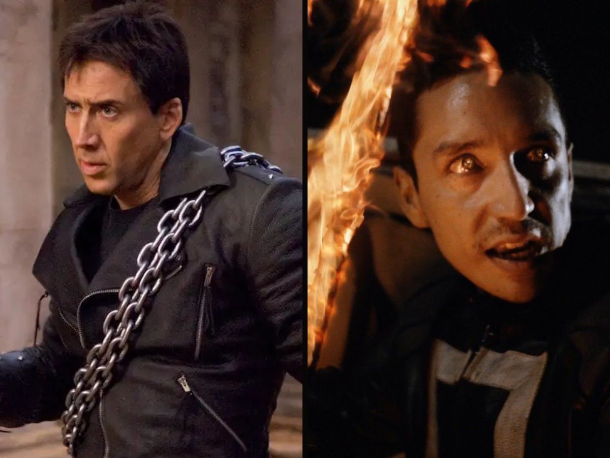 Nicolas Cage (à esquerda) e Gabriel Luna (à direita) interpretaram o personagem em filmes e série.