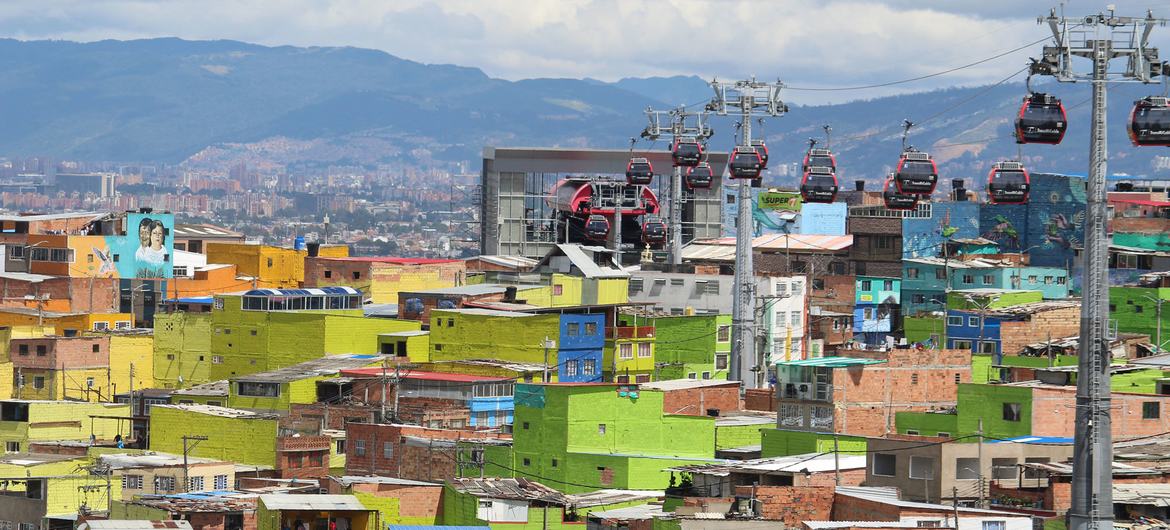 Ciudad Bolivar, no sul de Bogotá, Colômbia.