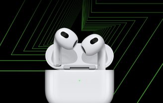 Os AirPods 3ª Geração.