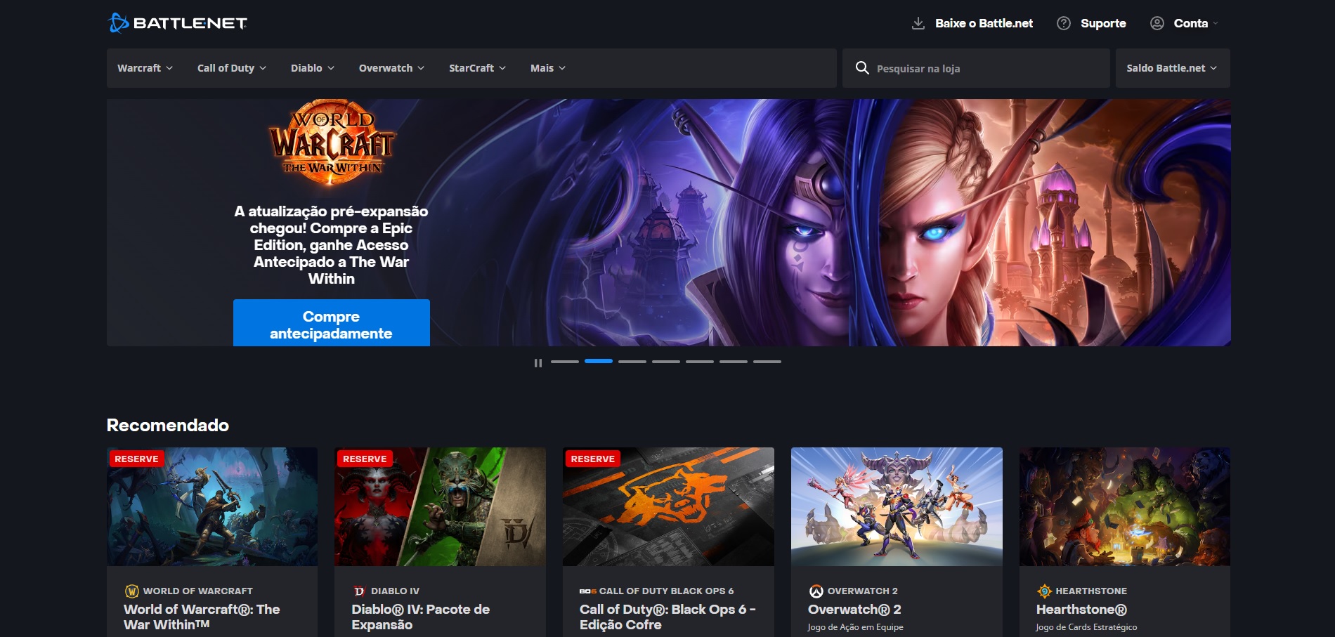 A Battle.net também oferece jogos de graça