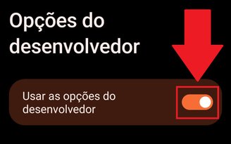 É preciso chavear a opção para desativá-la.